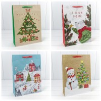 Пакет подарочный "Новый год" (микс 430) 33*45*11 157г 1/20 1/240 Арт: 300430A