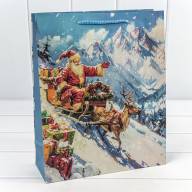 Пакет подарочный &quot;Новый год&quot; (микс 431) 26*32*10 128г 1/20 1/360 Арт: 300431C - Пакет подарочный "Новый год" (микс 431) 26*32*10 128г 1/20 1/360 Арт: 300431C