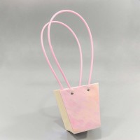 Пакет подарочный "Ваза для цветов" 12,5*12*8 "Перламутр" 1/10 1/200 Арт:000177H