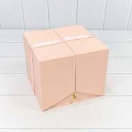 Коробка Квадратная 21*21*18 &quot;Сюрприз&quot; Розовый 1/8 Арт: 721608/1 - Коробка Квадратная 21*21*18 "Сюрприз" Розовый 1/8 Арт: 721608/1