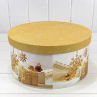 Коробки Круглые Набор 1/10 35*17,3 &quot;Новый год&quot;-2696 1/4 Арт: 730813/2696 - Коробки Круглые Набор 1/10 35*17,3 "Новый год"-2696 1/4 Арт: 730813/2696
