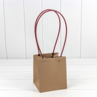 Пакет подарочный "Ваза для цветов" 15*13*13 Крафт 1/10 1/150 Арт: 000170P