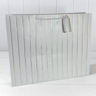 Пакет подарочный с тиснением "Полосы" (микс) 50*40*15 210г 1/20 1/80 Арт: 000490T - Пакет подарочный с тиснением "Полосы" (микс) 50*40*15 210г 1/20 1/80 Арт: 000490T