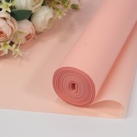 Плёнка 0,59*50м матовая однотонная 55мкм Персиковый-2337 1/12 Арт: 120057/2337