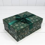 Коробки Прямоугольные Набор 1/3 28*21*11 &quot;Снежинки&quot; Зелёный 1/24 Арт: 720300-554 - Коробки Прямоугольные Набор 1/3 28*21*11 "Снежинки" Зелёный 1/24 Арт: 720300-554
