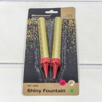 Свечи для торта "Фонтан" набор (2 шт.) 10см 30(±5%)сек "Shiny Fountain" 1/180 Арт: MF-005