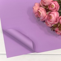 Плёнка в листах 60*60 (20 шт.) матовая "Корейская" 55мкм Светло-фиолетовый 1/60 Арт: 1698/2563