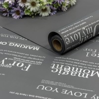 Плёнка 0,58*10м матовая с печатью 60мкм Серый 1/30 Арт: 1677/9