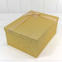 Коробки Прямоугольные Набор 1/10 34*26*15,3 "Блеск" Золотой 1/4 Арт: 730604/0115
