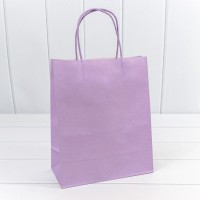 Пакет подарочный Крафт Сиреневый 22*27*11 120г 1/20 1/120 Арт: 214DK/530
