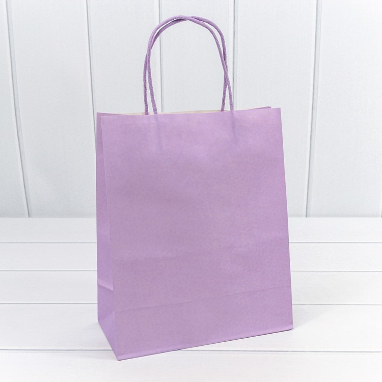 Пакет подарочный Крафт Сиреневый 22*27*11 120г 1/20 1/120 Арт: 214DK/530