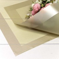 Плёнка в листах 58*58 (20 шт.) матовая с широкой рамкой 50мкм Бежево-серый 1/60 Арт: 1669/7506
