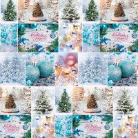 Бумага в листах 70*100 ±5% (10 шт.) 80г "С Новым годом"-54 1/24 Арт: 000402/54