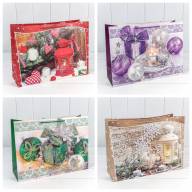 Пакет подарочный &quot;Новогодняя сказка&quot; (микс) 45*33*15 210г 1/20 1/120 Арт: 300389AA - Пакет подарочный "Новогодняя сказка" (микс) 45*33*15 210г 1/20 1/120 Арт: 300389AA