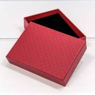 Коробка Прямоугольная 11*8*3,4 "Ромбики" Красный 1/12 1/240 Арт: 612118/1 - Коробка Прямоугольная 11*8*3,4 "Ромбики" Красный 1/12 1/240 Арт: 612118/1