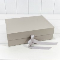 Коробка Прямоугольная 48*35*18 складная на магнитах Серый 1/24 Арт: 721362/1972