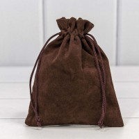 Мешочки бархатные 12*15 Коричневый 1/50 1/2000 Арт: 000811H/16