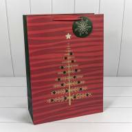 Пакет подарочный с блеском &quot;Ёлка&quot; (микс) 33*45*15 210г 1/10 1/80 Арт: 300357A - Пакет подарочный с блеском "Ёлка" (микс) 33*45*15 210г 1/10 1/80 Арт: 300357A