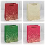 Пакет подарочный "Золотые вкрапления" (микс) 18*23*10 210г 1/20 1/180 Арт: 300368E - Пакет подарочный "Золотые вкрапления" (микс) 18*23*10 210г 1/20 1/180 Арт: 300368E