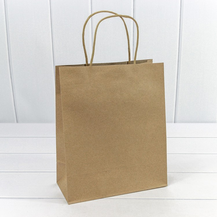 Пакет подарочный Крафт 22*27*11 120г 1/20 1/120 Арт: 214DK