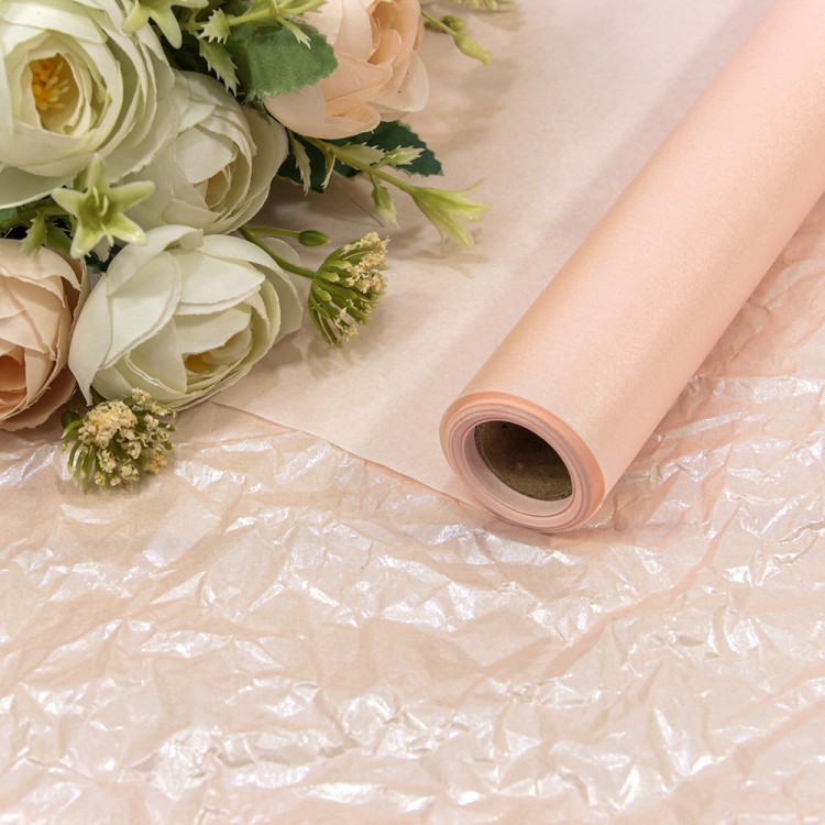 Бумага "Тишью" Водостойкая 0,5*10м 38г Бледно-розовый 1/30 Арт: 0001200/25