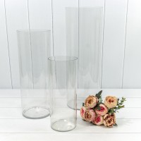 Вазы пластиковые круглые набор 1/3 18*50 1/6 Арт: 821/4