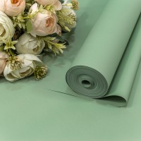 Плёнка 0,59*34м 900г "Корейская" 65мкм Бледно-зелёный-558 1/6 1/12 Арт: 90038/558