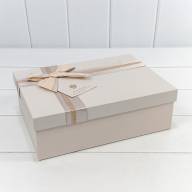Коробки Прямоугольные Набор 1/3 29*21*9,5 с двойным бантом и сердечком Пудровый 1/12 Арт: 721631/1 - Коробки Прямоугольные Набор 1/3 29*21*9,5 с двойным бантом и сердечком Пудровый 1/12 Арт: 721631/1