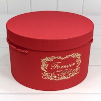 Коробки Круглые Набор 1/3 25,1*15,5 "Forever Love You" Красный 1/18 Арт: 7201320/3