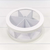 Коробка Круглая 25*10 сборная Белый 1/14 Арт: 720887/2