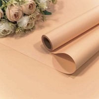 Плёнка 0,58*10м матовая "Корейская" 55мкм Оранжево-персиковый 1/30 Арт: 1338/157