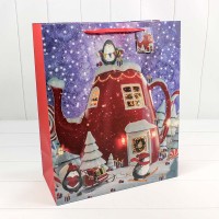 Пакет подарочный Люкс "Домик-чайник" 41*49*19 1/12 1/72 Арт: N22661