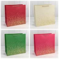 Пакет подарочный "Золотые вкрапления" (микс) 37*37*20 210г 1/20 1/80 Арт: 300368X - Пакет подарочный "Золотые вкрапления" (микс) 37*37*20 210г 1/20 1/80 Арт: 300368X