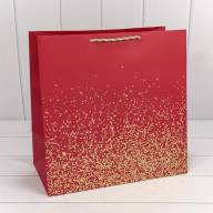 Пакет подарочный "Золотые вкрапления" (микс) 37*37*20 210г 1/20 1/80 Арт: 300368X - Пакет подарочный "Золотые вкрапления" (микс) 37*37*20 210г 1/20 1/80 Арт: 300368X