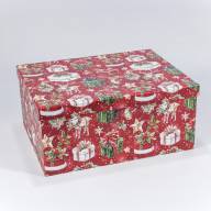 Коробки Прямоугольные Набор 1/10 34*26*15,3 "Новый год"-3588 1/6 Арт: 730604/3588 - Коробки Прямоугольные Набор 1/10 34*26*15,3 "Новый год"-3588 1/6 Арт: 730604/3588
