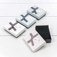 Коробка Прямоугольная 9*7*2,7 с бантиком (микс 8) 1/24 1/768 Арт: 91103/8