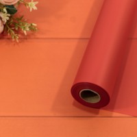 Плёнка 0,58*32м матовая однотонная 50мкм Красный-2347 1/12 Арт: 1857/2347
