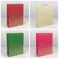 Пакет подарочный "Золотые вкрапления" (микс) 32*45*15 230г 1/20 1/80 Арт: 300368A