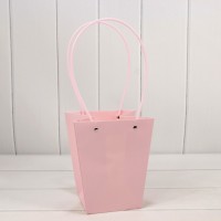 Пакет подарочный "Ваза для цветов" 20*17*12 Бледно-розовый 1/10 1/120 Арт: 000170E/670