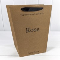 Пакет подарочный "Rose" Крафт 30*34*20 210г 1/10 1/100 Арт: 000182