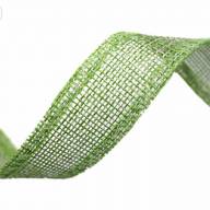 Лента Лен искусственный с проволокой 2,5см*25ярд Бледно-зеленый 1/100 Арт: 5511-25/6 - Лента Лен искусственный с проволокой 2,5см*25ярд Бледно-зеленый 1/100 Арт: 5511-25/6