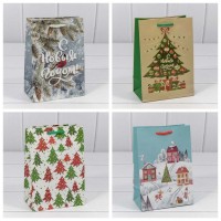 Пакет подарочный "С Новым годом" (микс) 14*20*8 128г 1/20 1/480 Арт: 300294G