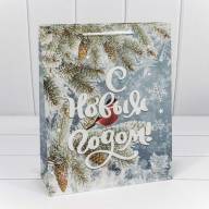 Пакет подарочный &quot;С Новым годом&quot; (микс) 26*32*10 128г 1/20 1/240 Арт: 300294C - Пакет подарочный "С Новым годом" (микс) 26*32*10 128г 1/20 1/240 Арт: 300294C