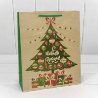 Пакет подарочный &quot;С Новым годом&quot; (микс) 26*32*10 128г 1/20 1/240 Арт: 300294C - Пакет подарочный "С Новым годом" (микс) 26*32*10 128г 1/20 1/240 Арт: 300294C