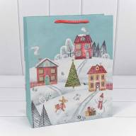 Пакет подарочный &quot;С Новым годом&quot; (микс) 26*32*10 128г 1/20 1/240 Арт: 300294C - Пакет подарочный "С Новым годом" (микс) 26*32*10 128г 1/20 1/240 Арт: 300294C