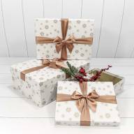 Коробки Прямоугольные Набор 1/3 35*25*12 &quot;Снежинки&quot; Белый 1/20 Арт: 720300-600 - Коробки Прямоугольные Набор 1/3 35*25*12 "Снежинки" Белый 1/20 Арт: 720300-600