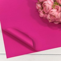 Плёнка в листах 60*60 (20 шт.) матовая "Корейская" 55мкм Малиновый 1/60 Арт: 1698/219