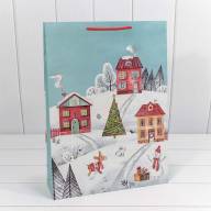 Пакет подарочный &quot;С Новым годом&quot; (микс) 33*45*11 157г 1/20 1/120 Арт: 300294A - Пакет подарочный "С Новым годом" (микс) 33*45*11 157г 1/20 1/120 Арт: 300294A