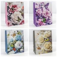 Пакет подарочный с 3D аппликацией "Цветы" (микс 250) 18*23*10 210г 1/20 1/360 Арт: 000250E - Пакет подарочный с 3D аппликацией "Цветы" (микс 250) 18*23*10 210г 1/20 1/360 Арт: 000250E