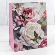 Пакет подарочный с 3D аппликацией "Цветы" (микс 250) 18*23*10 210г 1/20 1/360 Арт: 000250E - Пакет подарочный с 3D аппликацией "Цветы" (микс 250) 18*23*10 210г 1/20 1/360 Арт: 000250E